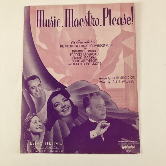 1930s Vintage Sheet Music Tommy Dorsey, Jeanette MacDonald, Hoagy Carmichael - Picture 3 of 16